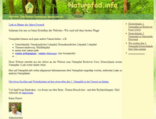 Tablet Screenshot of naturpfad.info